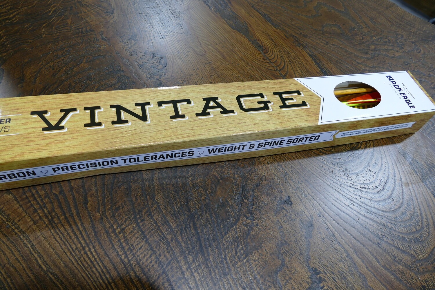 Black Eagle Vintage Traditional Crested Fletched Arrows 6pk