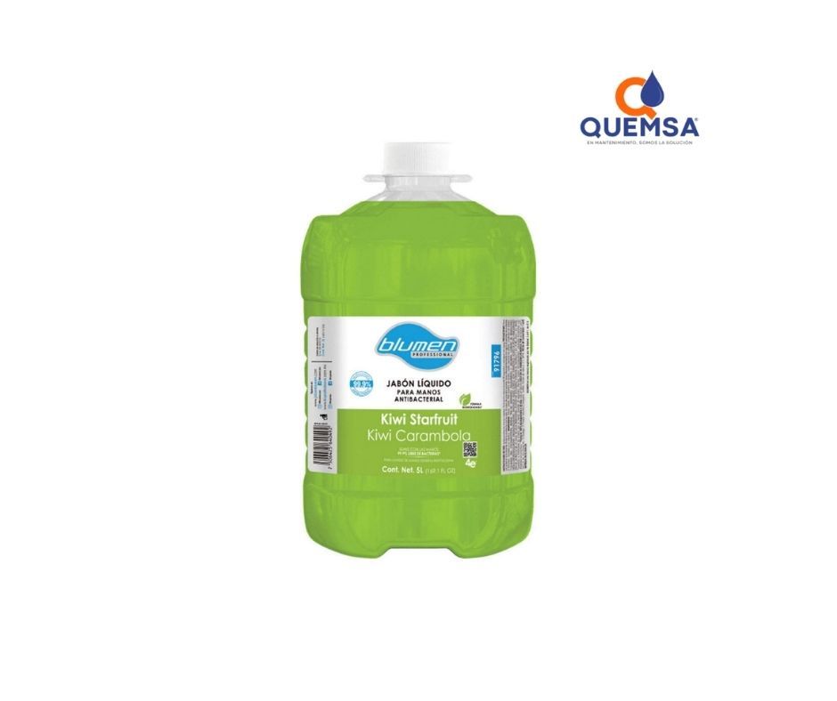 Jabon liquido blumen de 5 lts kiwi - Precio 1 galon de 5 lts