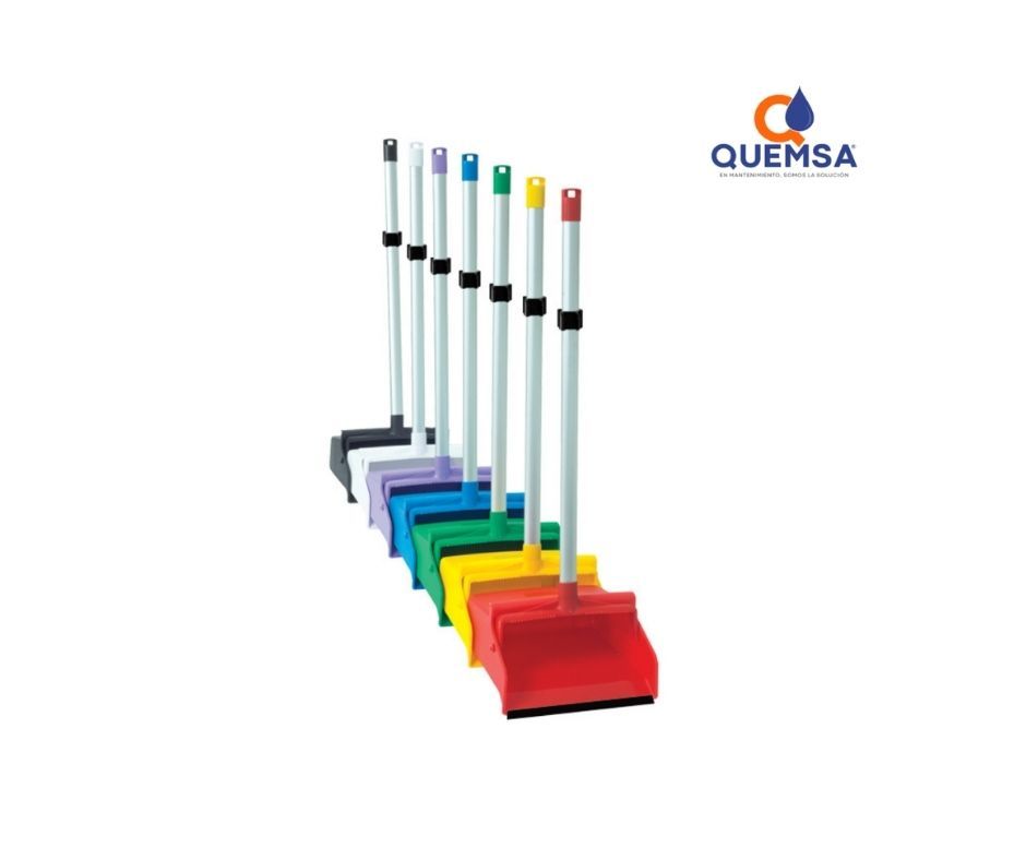 Recogedor de Plástico con Bastón Dust-Pr - Precio Caja C/6 Pzas