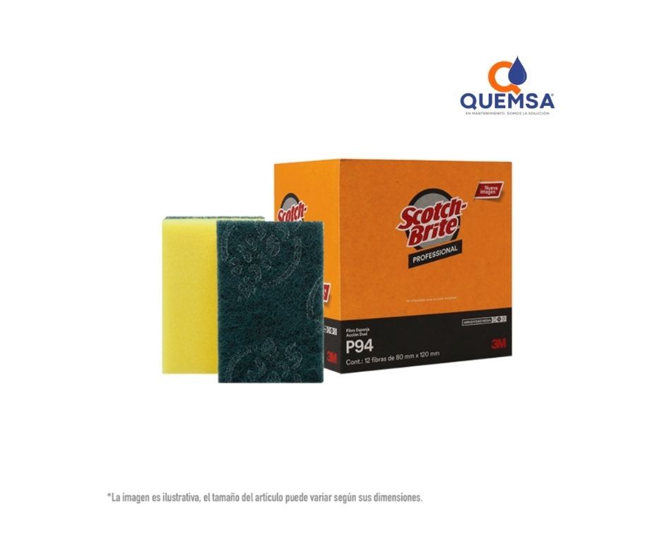 P-94 Fibra Esponja Scotch-Brite® -  Precio paquete C/12 Pzas