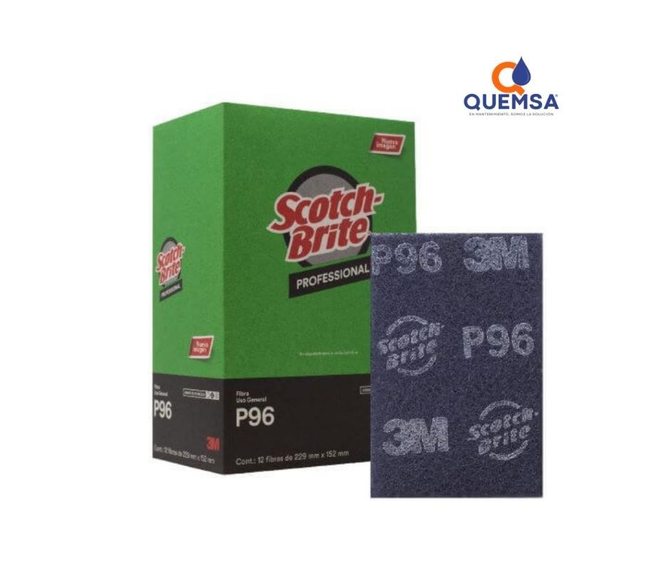 P-96 Fibra Scotch-Brite® Azul - Precio paquete C/12 Pzas