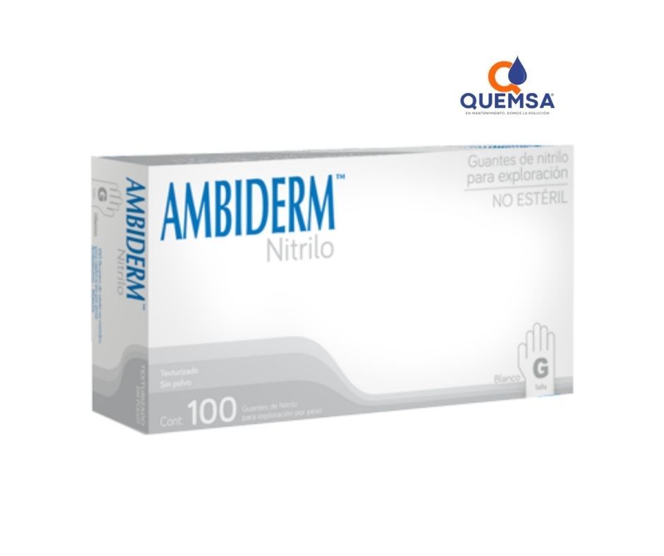 Guante Nitrilo Libre de Polvo MEDIANO - Precio 1 paquete