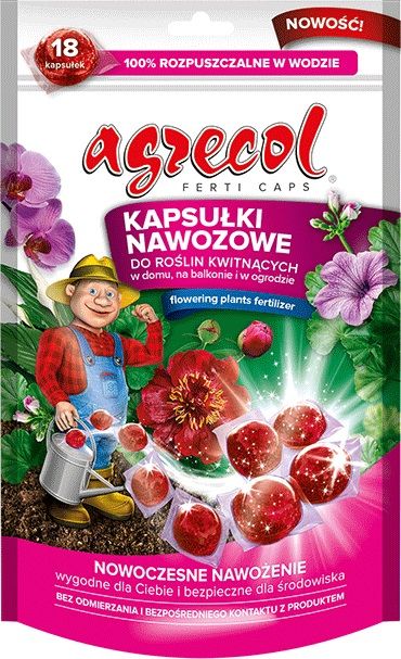 Agrecol - kapsułki nawozowe do roślin kwitnących 18 szt
