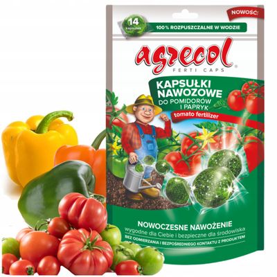 Agrecol - kapsułki nawozowe do pomidorów i papryk 14 szt