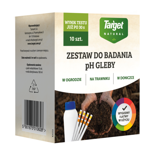 Zestaw pH zestaw do badania odczynu pH gleby Target