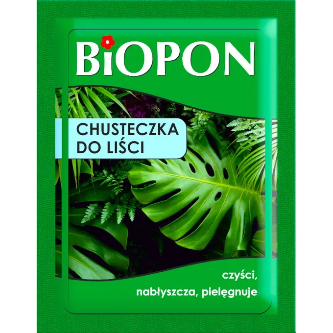 Biopon - chusteczka do liści 1 szt. czyści nabłyszcza pielęgnuje