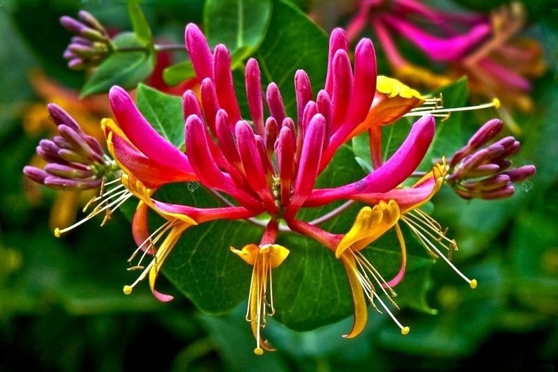 Wiciokrzew 'Goldflame' Lonicera hecrottii