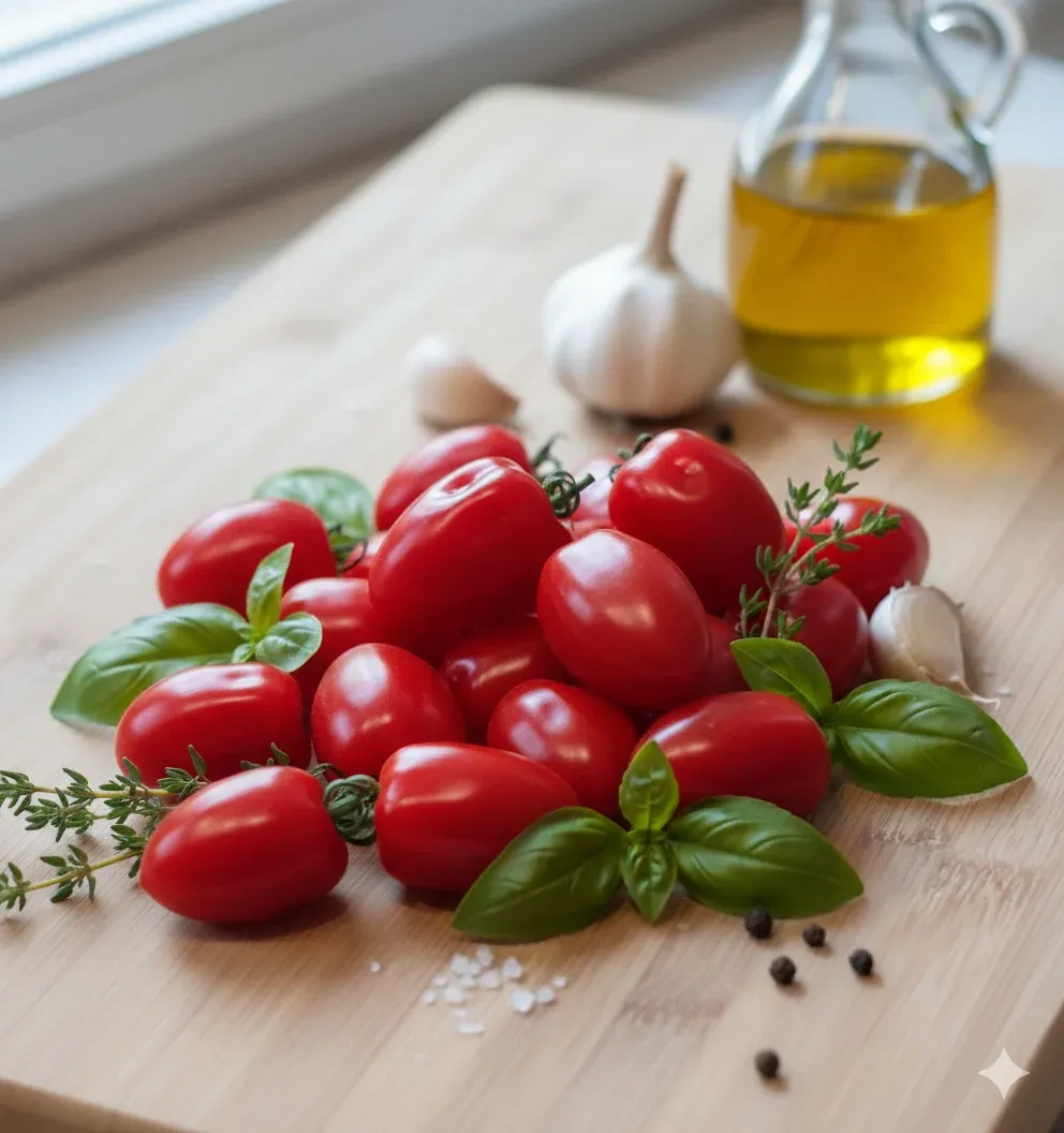 Pomidor koktajlowy truskawkowy czerwony bardzo słodki