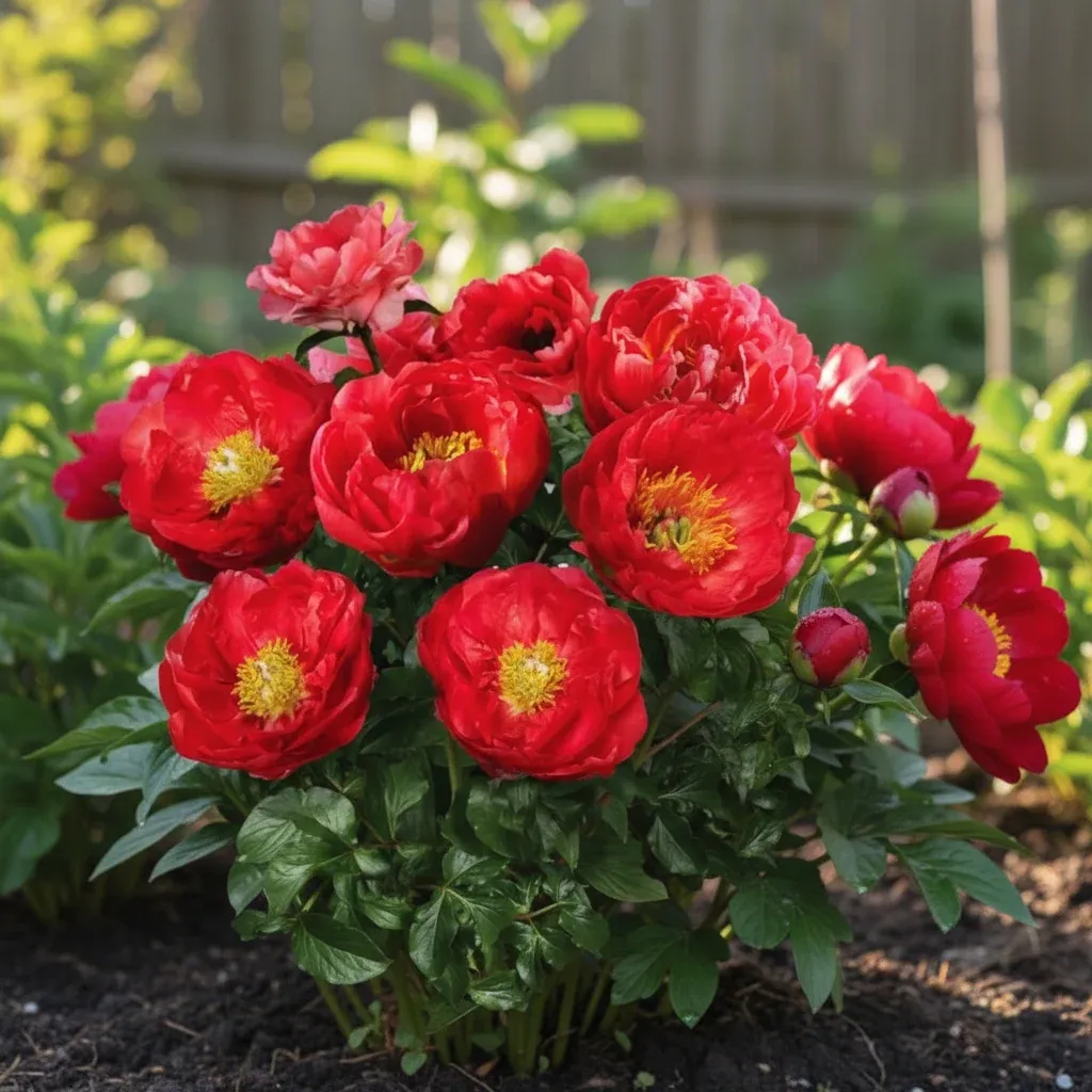 Piwonia chińska 'Patio Moscow' Paeonia lactiflora