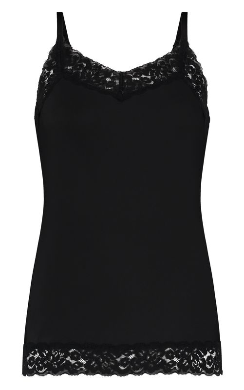 Ten Cate Secrets spaghetti top kant black