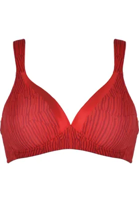 Naturana The Wednesday voorgevormde bh zonder beugel rood