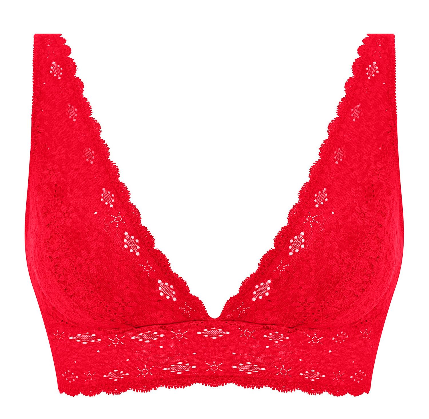 Wacoal Halo Lace bralette rood