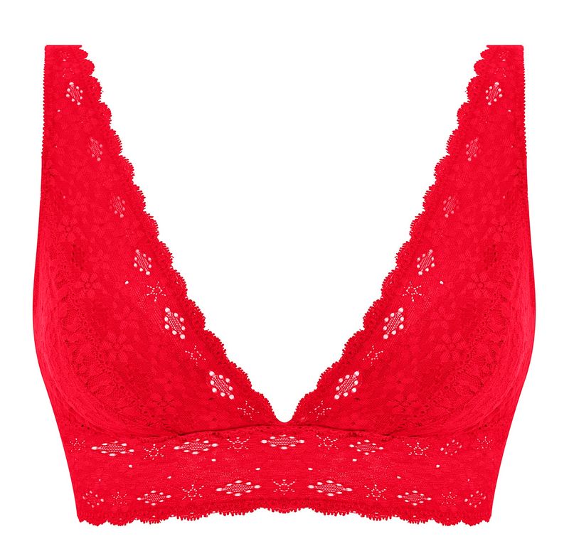 Wacoal Halo Lace bralette rood