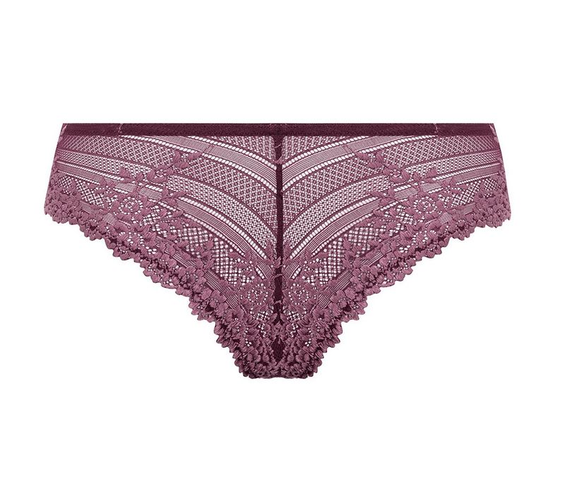 Wacoal Embrace Lace tanga plum