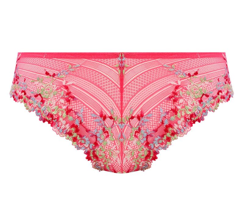 Wacoal Embrace Lace tanga hot pink