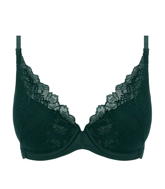 Wacoal Lace Perfection push-up bh botanical green