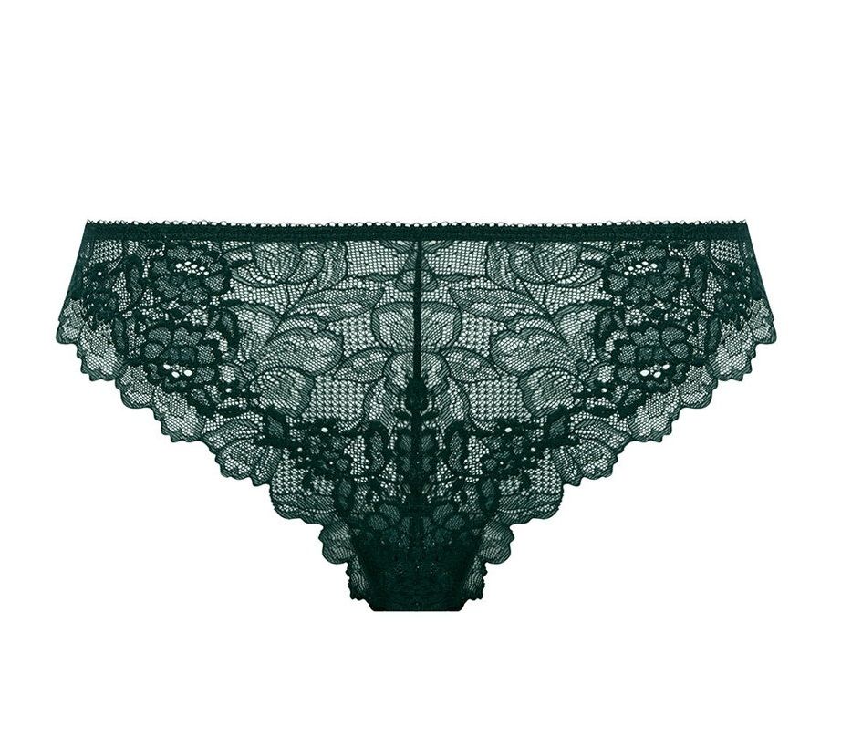 Wacoal Lace Perfection tanga botanical green