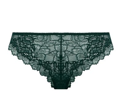 Wacoal Lace Perfection tanga botanical green