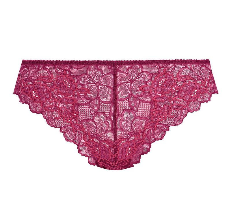 Wacoal Lace Perfection tanga plum