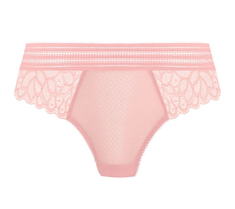Wacoal Raffine tanga silver pink