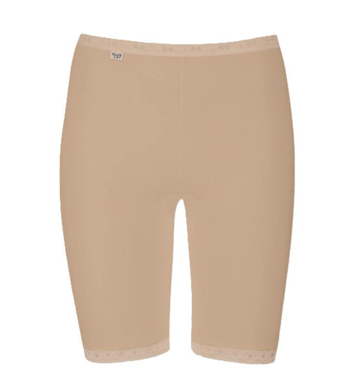 Sloggi Zero Cotton Short - Mutandine Donna In Cotone Beige (Silk White), Taglia XS - Invisibili E Senza Cuciture