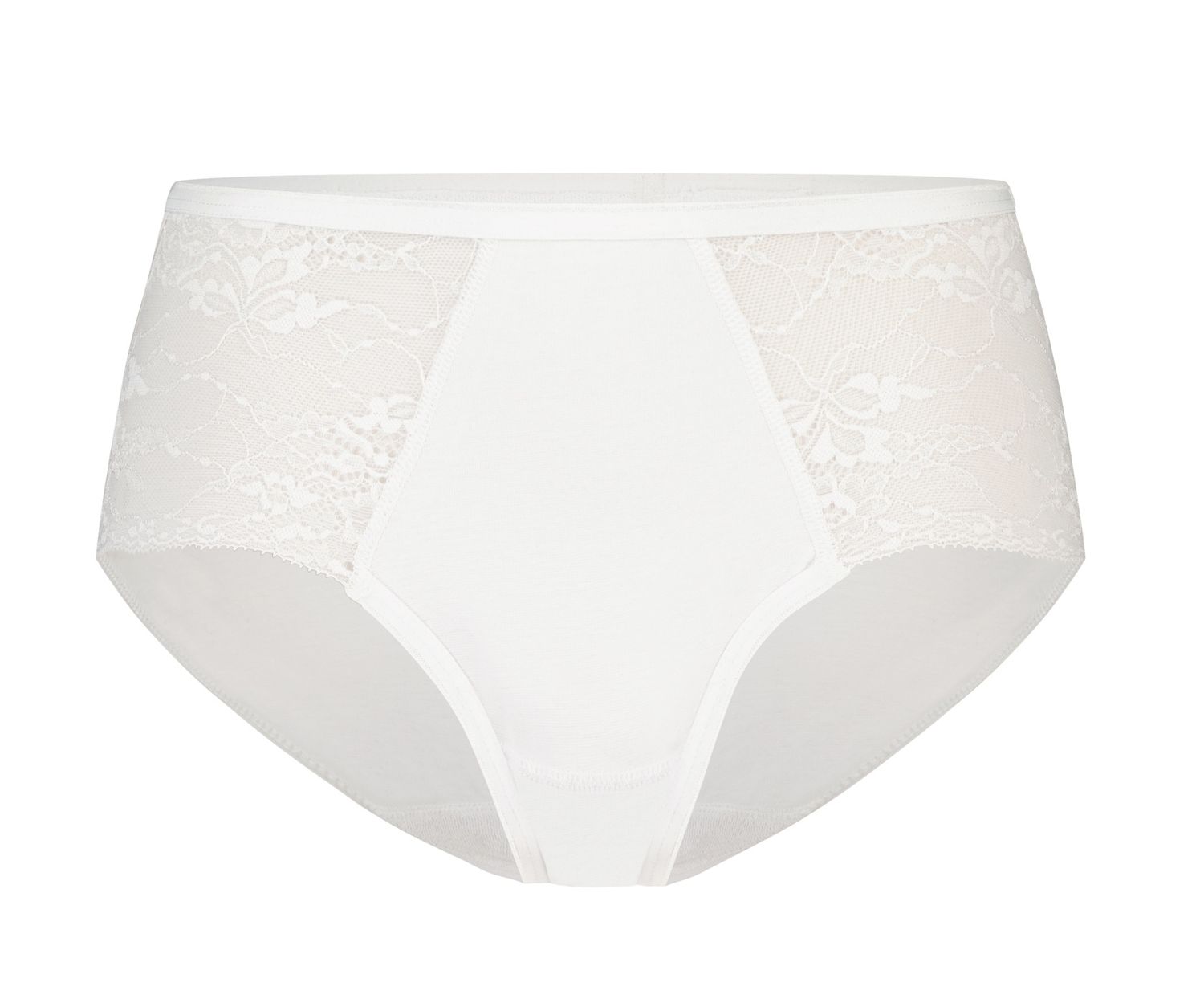 Ten Cate Organic Cotton midi met kant wit