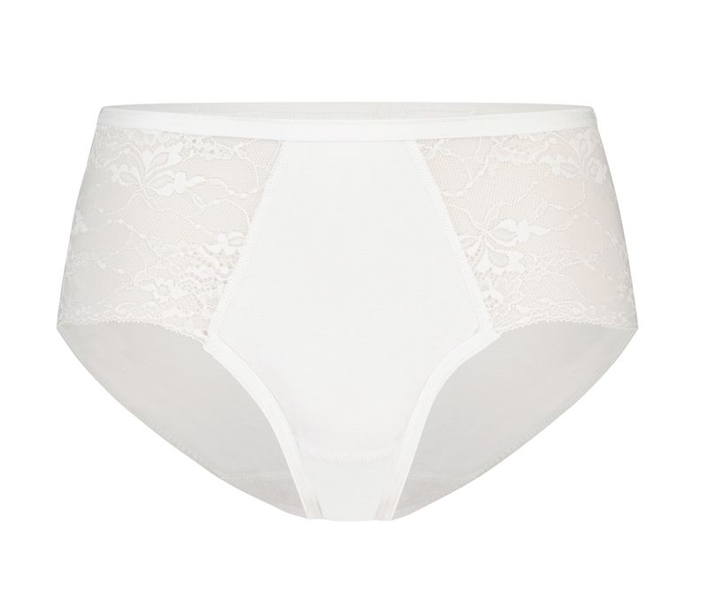 Ten Cate Organic Cotton midi met kant wit