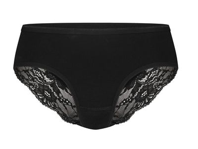 Ten Cate Organic Cotton hipster met kant zwart