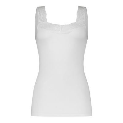 Ten Cate Organic Cotton hemd met kant wit