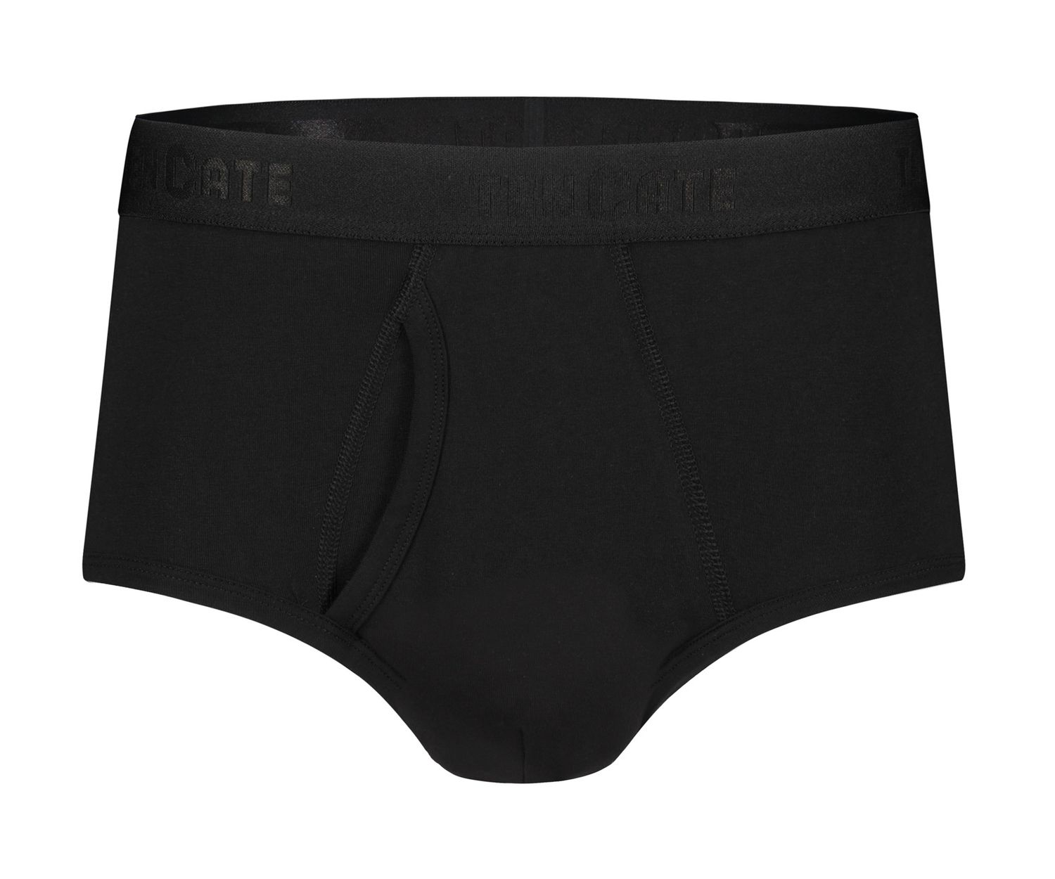 Ten Cate Men Organic Cotton slip met gulp 2-pack zwart