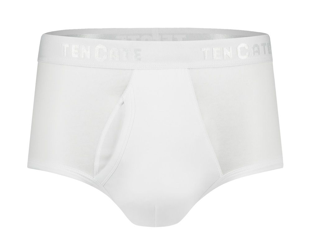 Ten Cate Men Organic Cotton slip met gulp 2-pack wit