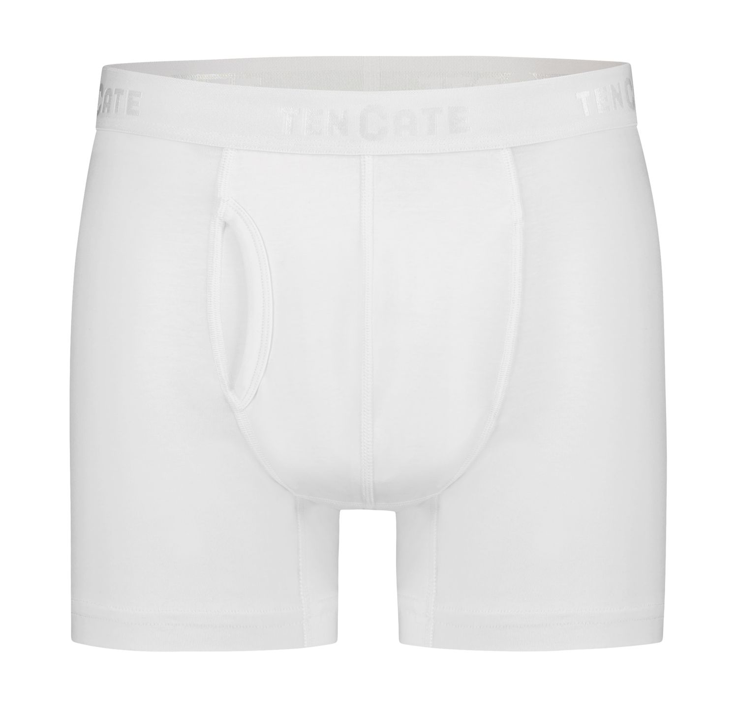 Ten Cate Men Organic Cotton short met gulp 2-pack wit