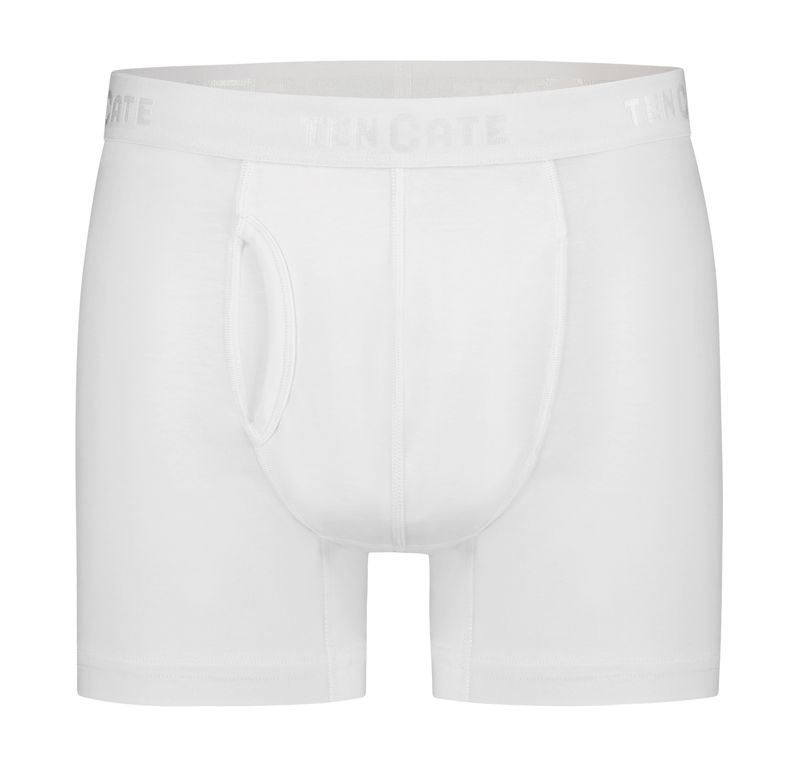 Ten Cate Men Organic Cotton short met gulp 2-pack wit