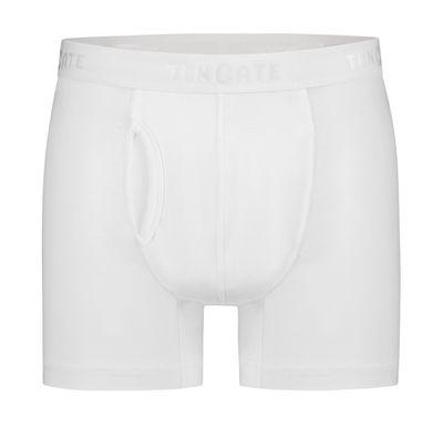 Ten Cate Men Organic Cotton short met gulp 2-pack wit