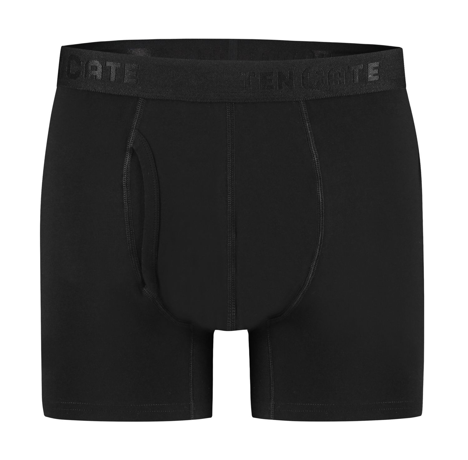Ten Cate Men Organic Cotton short met gulp 2-pack zwart