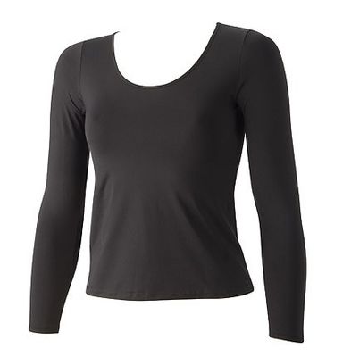 Avet dames shirt lange mouw zwart