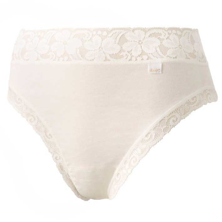 Avet lace midi slip ivoor