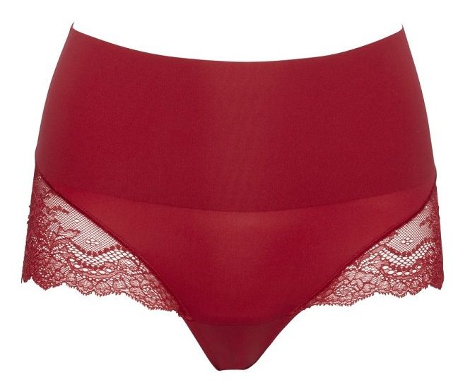 Spanx Undie-tectable Lace hi-hipster red