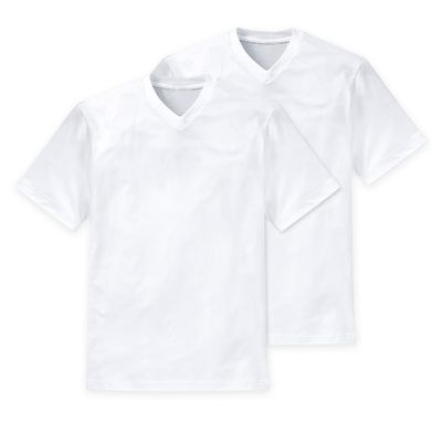 Schiesser Essentials American t-shirt v-hals 2-pack