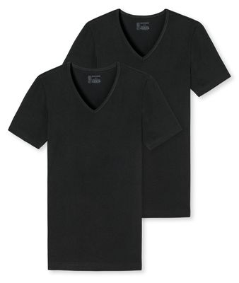 Schiesser 95/5 t-shirt v-hals 2-pack