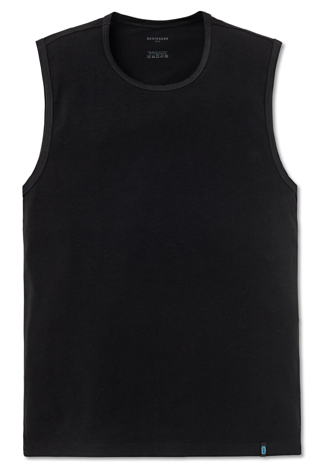 Schiesser 95/5 tanktop zwart