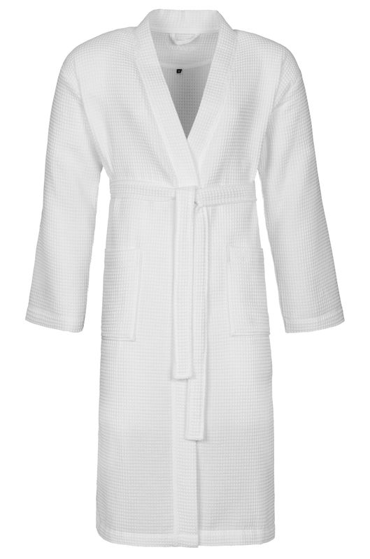 Vossen Wellington pique spa-badjas wit