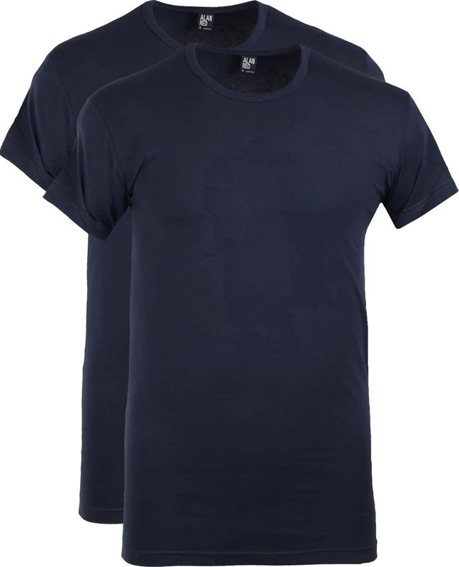 Alan Red Ottawa t-shirt ronde hals 2-pack marine