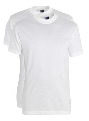 Alan Red Virginia t-shirt ronde hals 2-pack wit