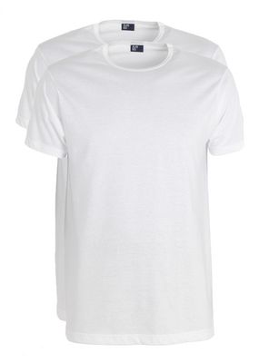 Alan Red Derby t-shirt ronde hals 2-pack wit