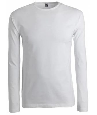 Alan Red Olbia t-shirt lange mouw ronde hals wit