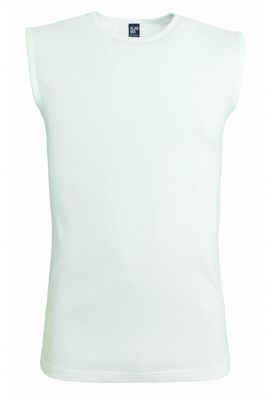 Alan Red Orlando mouwloos shirt ronde hals 2-pack wit