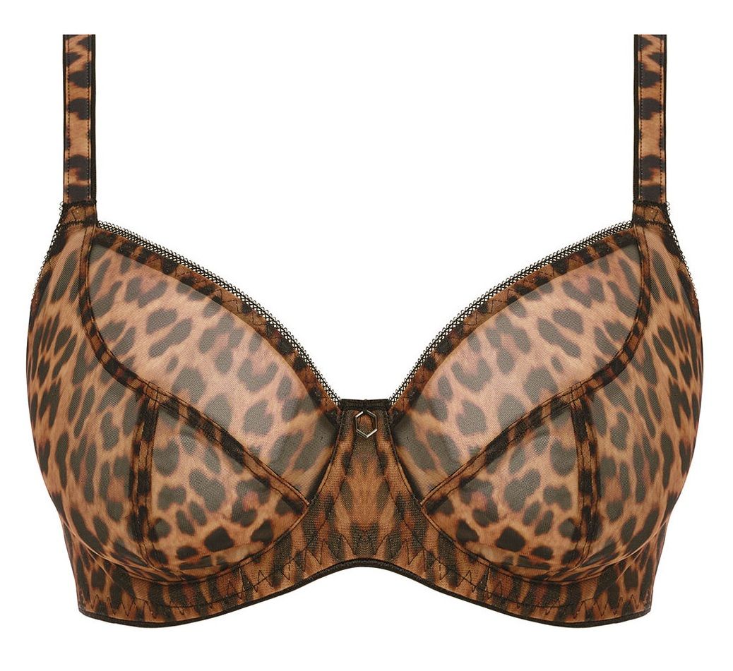Freya Wild Side niet voorgevormde plunge bh leopard