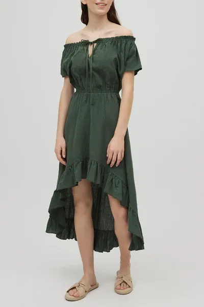 Ysabel Mora asymmetrische jurk