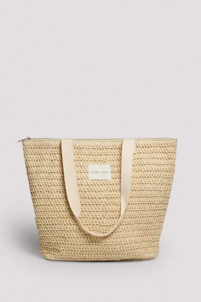 Ysabel Mora raffia tas
